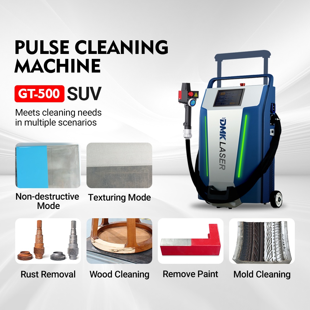 DMK 300W/500W 가방 펄스 레이저 청소기 휴대용 산업 청소 장비